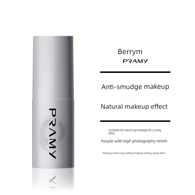 Official Genuine Pramy Oil-Control Setting Spray for Oily and Dry Skin, Long-Lasting, Non-Caking, Oil-Controlling, Waterproof, and Sweat-Proof