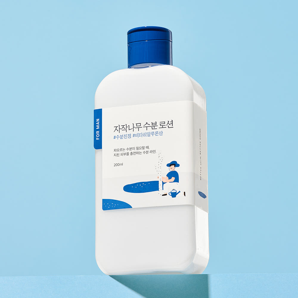 ROUND LAB For Men Birch Juice Moisturizing Lotion 200ml Hydrating Soothing Skin Barrier Care