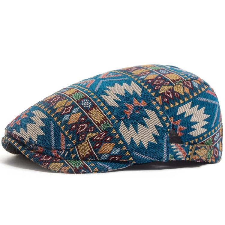 Elegant Embroidered Beret Hat Stylish Unisex Accessory Comfortable Wear For Outdoor Adventures And Social Gatherings