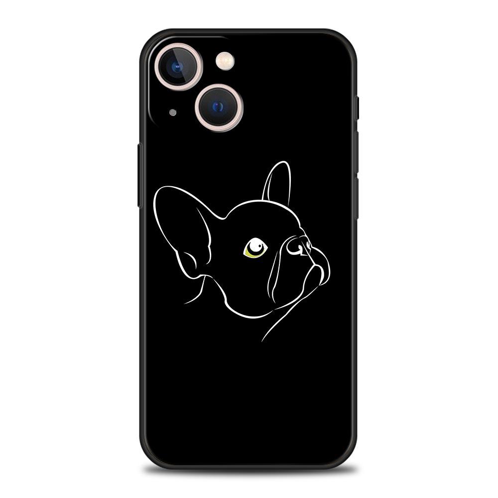 Coque de téléphone bouledogue français pour iPhone Samsung Galaxy Redmi Xiaomi Oppo OnePlus Note SA 7 8 9 10 11 12 13 14 20 21 22 23 53 54 Pro Max Plus Ultra