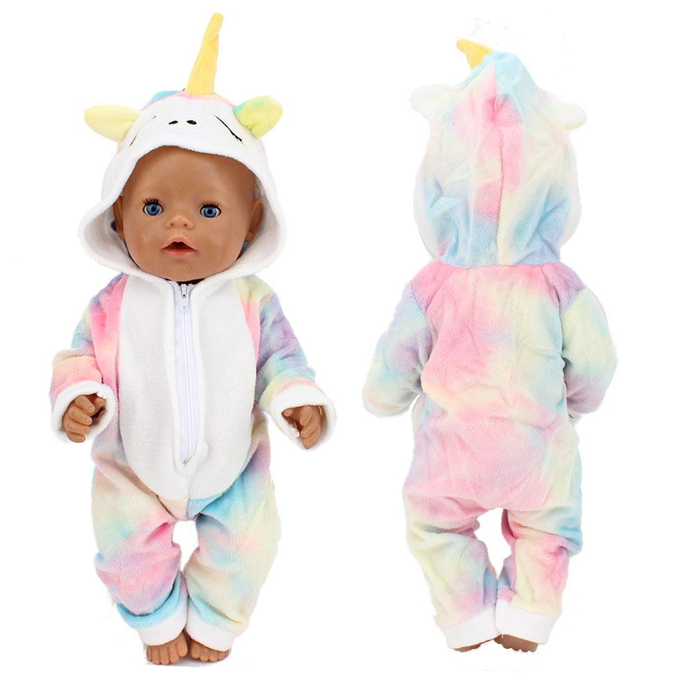 

2 шт./компл. Костюм+Обувь Наряд для куклы 43 см Милые комбинезоны Ромперы 17-дюймовая одежда для куклы аксессуар для куклы.