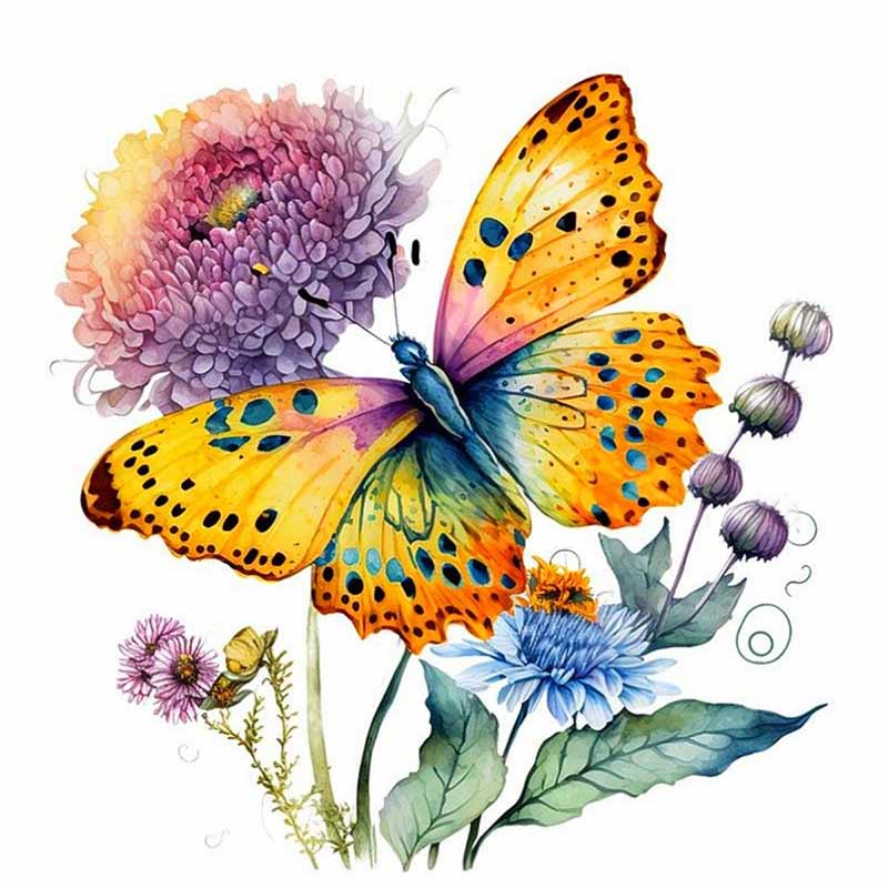 Colorful Butterflies And Flowers Wall Sticker Bathroom Toilet Decor Decals Living Room Cabinet Home Decoration Transparent Waterproof Decals M760