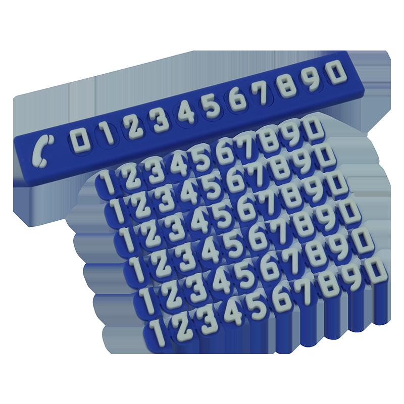 Colorful Car Phone Number Plate: Temporary Parking Solution & Interior Accessory