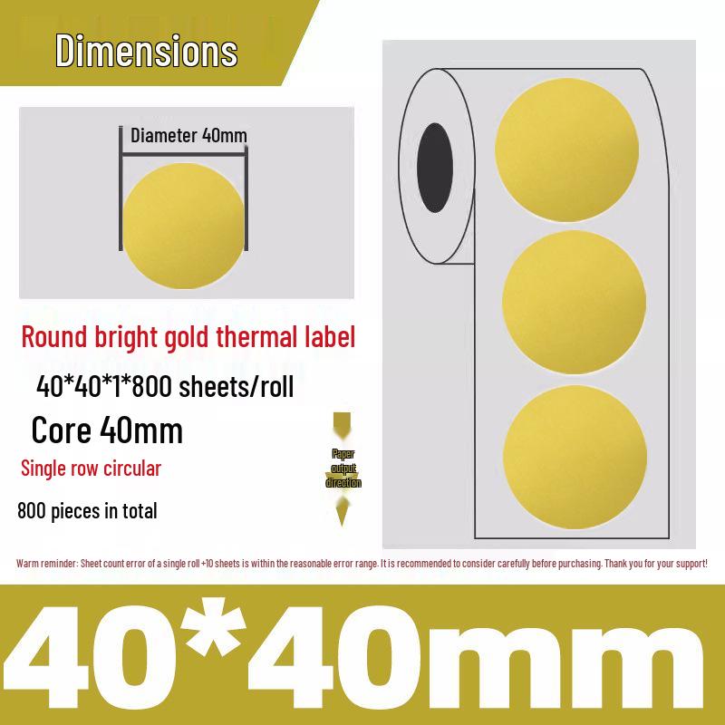 Silver Thermal Adhesive Printable Food Label