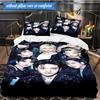 K-Pop-Gruppe Stray 3-teiliges K-Pop-Musikgruppen-Bettwäsche-Set, Ideal für Schlafzimmer, Studentenwohnheim, Inklusive Bettbezug und 2 Kissenbezügen, Fan-Geschenke