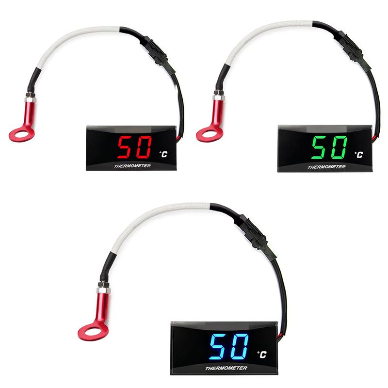 Motorrad Koso Zylinderkopftemperatursensor Mini Quadrat Digitalinstrument für nmax125 XMAX250 300 NMAX Universelles Messgerät
