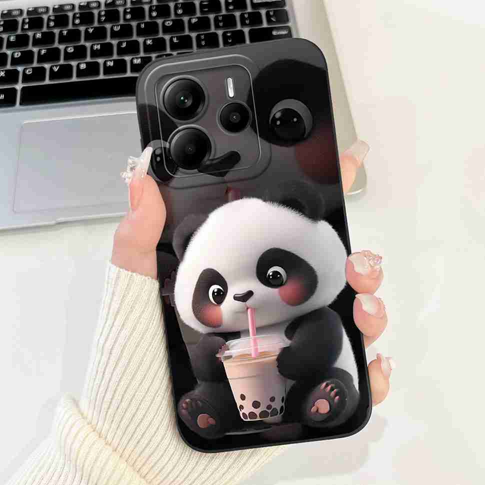 For Xiaomi Redmi Note 14 5G Case Panda Pattern Cover Soft Silicone Phone Case For Redmi Note 14 Note14 5G Fundas 6.67"