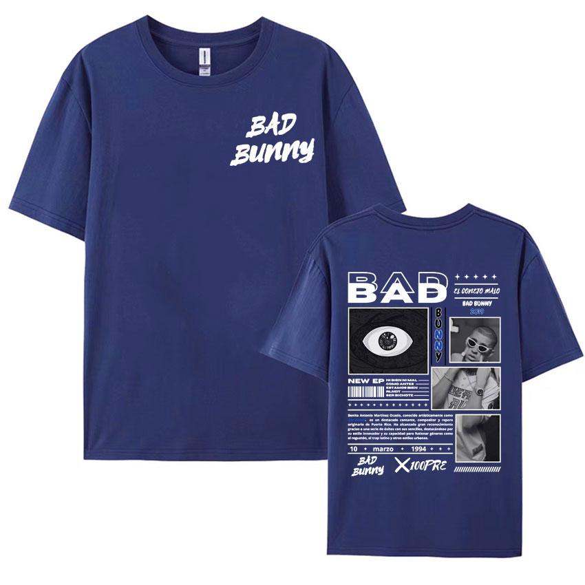 Rapper Bad Bunny Album Cover T Shirt for Men Women High Quality Casual Loose Tshirt Fashion Hip Hop Oversized Tshirt Streetwear