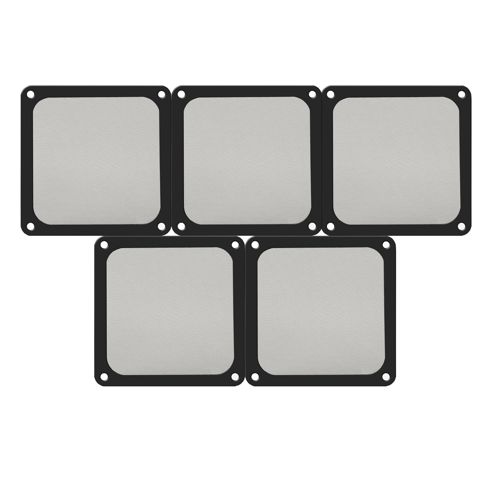 

Pocaton 120mm Dustproof Filter Computer Fan Filter Nylon Magnetic Framework Dustproof Case Cover PC Case Fan Grill Black Pack of 5