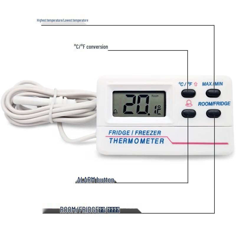 KAPAXIONG Digitales Kühlschrank- & Gefrierschrankthermometer