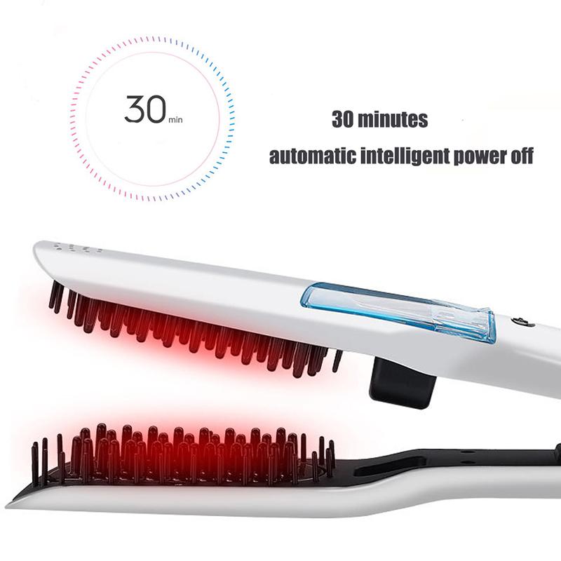 Professional Portable Electric Hair Straightener Multi-functional Hair Straightener with Comb 2 In 1 Hair Styling Tool
