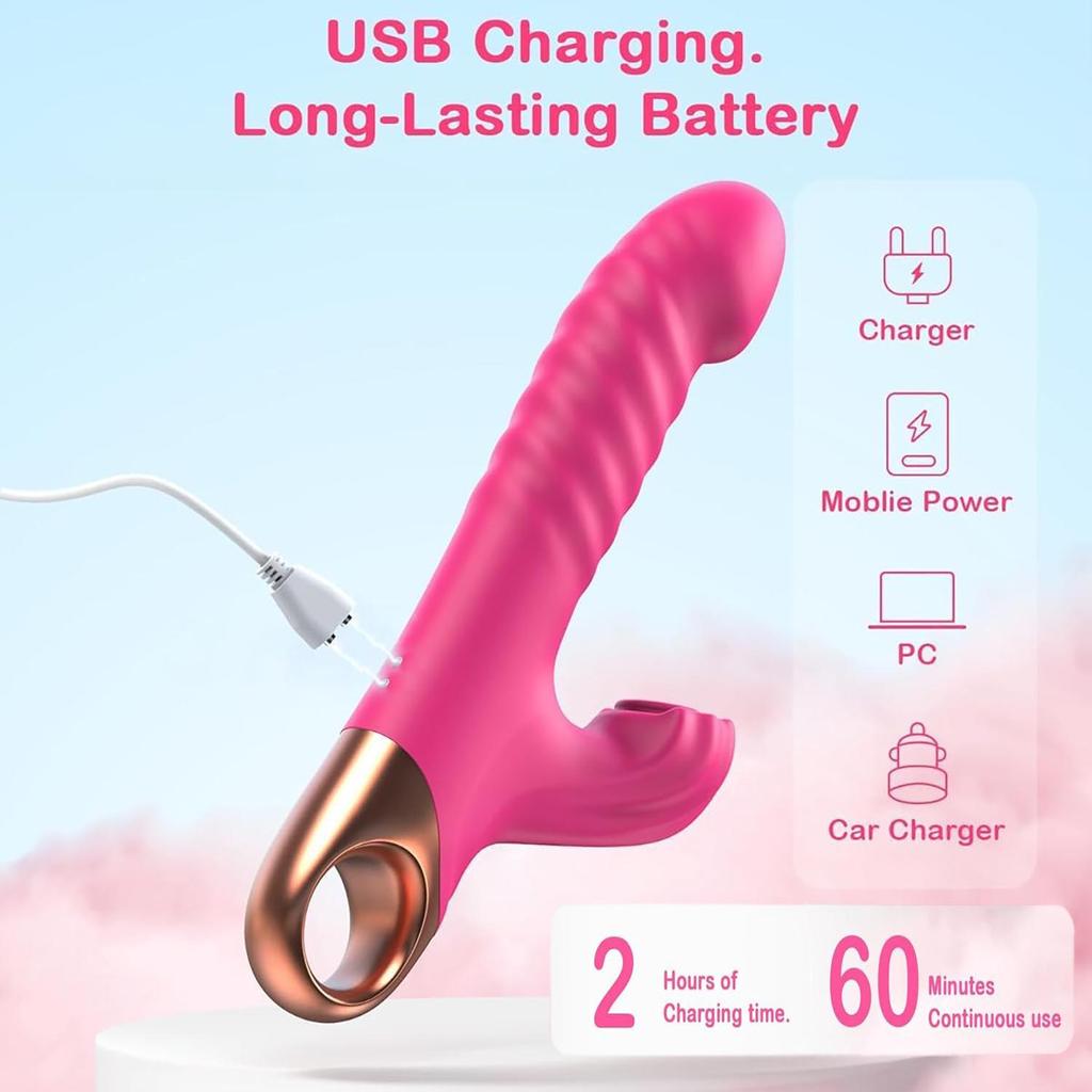 Vibrator telescopic cu aspirație APP, bătăi puternice, jucării pentru femei purtabile, stimulator clitoridian G-spot, masturbator clitoridian feminin, dildo, jucării sexuale