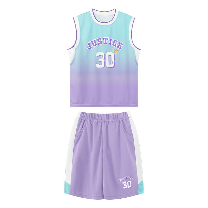 Boy s Gradient Color Quick-Dry Vest & Shorts Sports Set 130