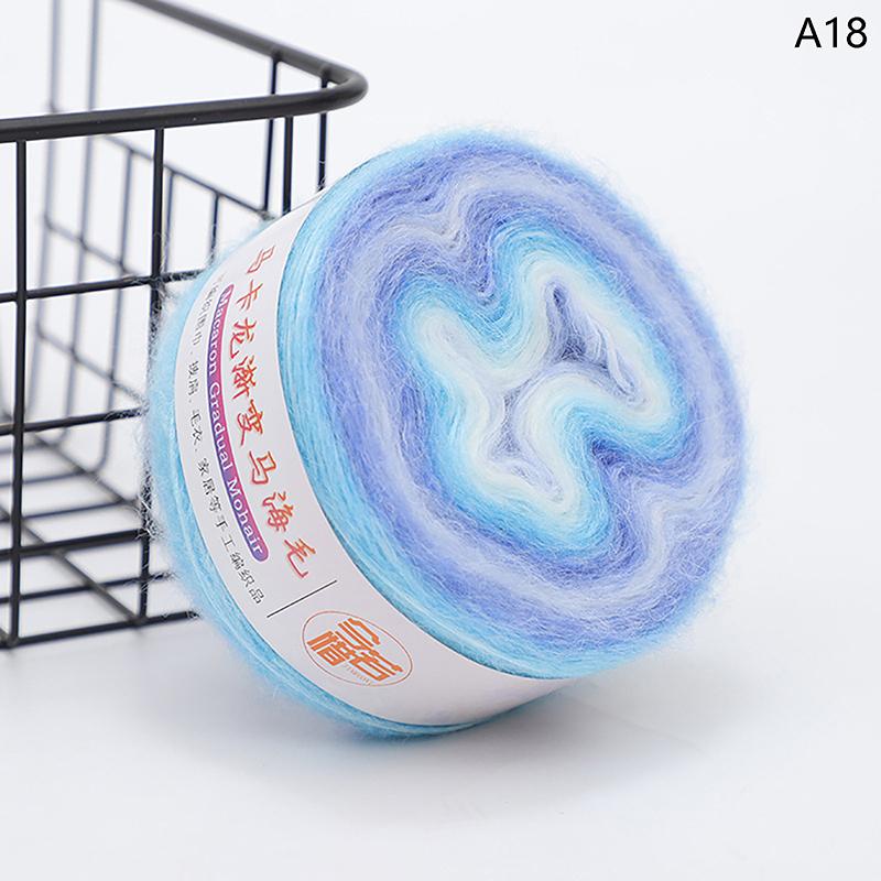 

Градиентная разноцветная мохеровая разноцветная радужная пряжа 165 метров, ручная работа, мягкая пряжа для вязания крючком свитера, куртки