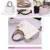 Chic Pu Leather Shoulder Bag With Embossed Pattern And Polyester Lining