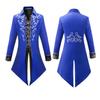 Retro Steampunk Gothic Embroidered Victorian Jacket Vintage Tailcoat Medieval Frock Coat Renaissance Costume For Men