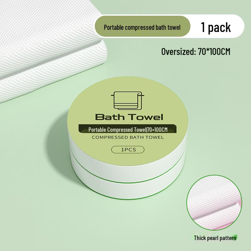 Individually Packaged Compressed Disposable Travel Bath Towels - Thickened & Enlarged for Hotel and Travel Use
