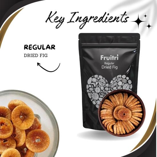 Fruitri Regelbunden Soltorkad Fikon, Vakuumförpackad Afghansk Anjeer, Medelstor, 1 kg