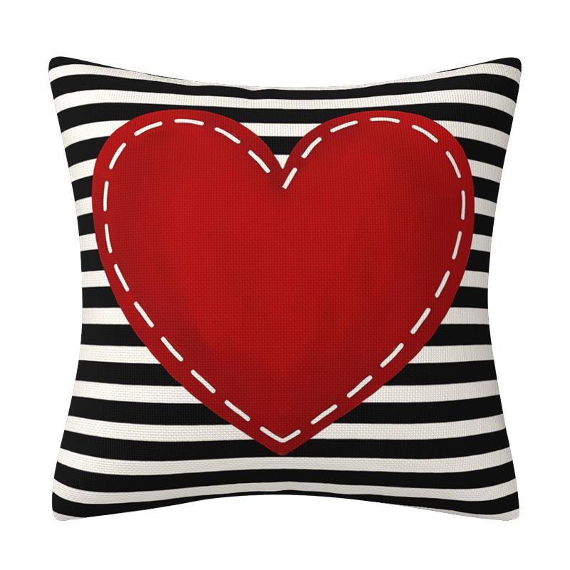 

День Святого Валентина Любовь Любовь Наволочка Новый Стиль Вечеринка Подушка Наволочка Для Подушки Домашний Диван Украшение Наволочка Премиум 45 * 45Cm (excluding pillow core)