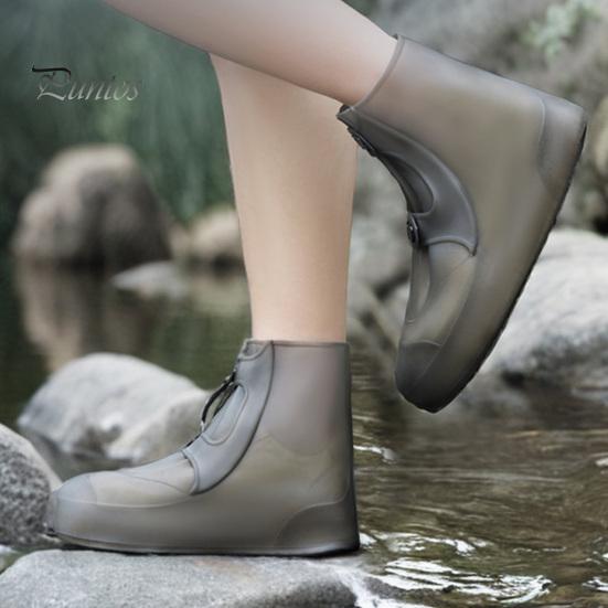 Shoe Protector Cover 1 Pair Silicone Waterproof Cover, Non-slip Galoshes Overshoes for Men Women, Reusable Foldable Rain Boot Outdoor Washable Covers