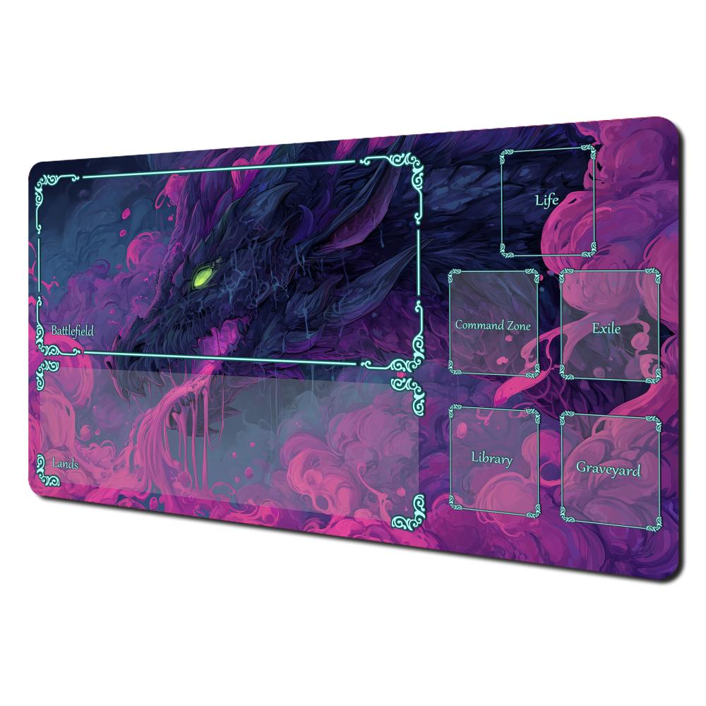 Evil Black Dragon Design MTG Playmat Magic Card Battle Mat NonSlip Durable XCM Commander playmat tapete magic mtg 30x80x0.2cm