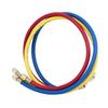 AC Charging Hose Tube HVAC Air Condition Refrigerant Manifold Set for R22 Refrigeration Tri Color 0.9meter