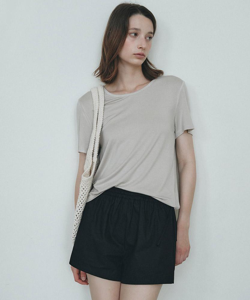 AAU Essential U-Neck T-Shirt_Light Gray