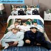 3 Stück K-Pop Musikgruppe 3 Stück Bettwäsche, inklusive 3 Stück Bettbezug und 2 Stück Kissenbezüge. Perfekt für Weihnachten, ideal für Schlafzimmer, Wohnheimzimmer
