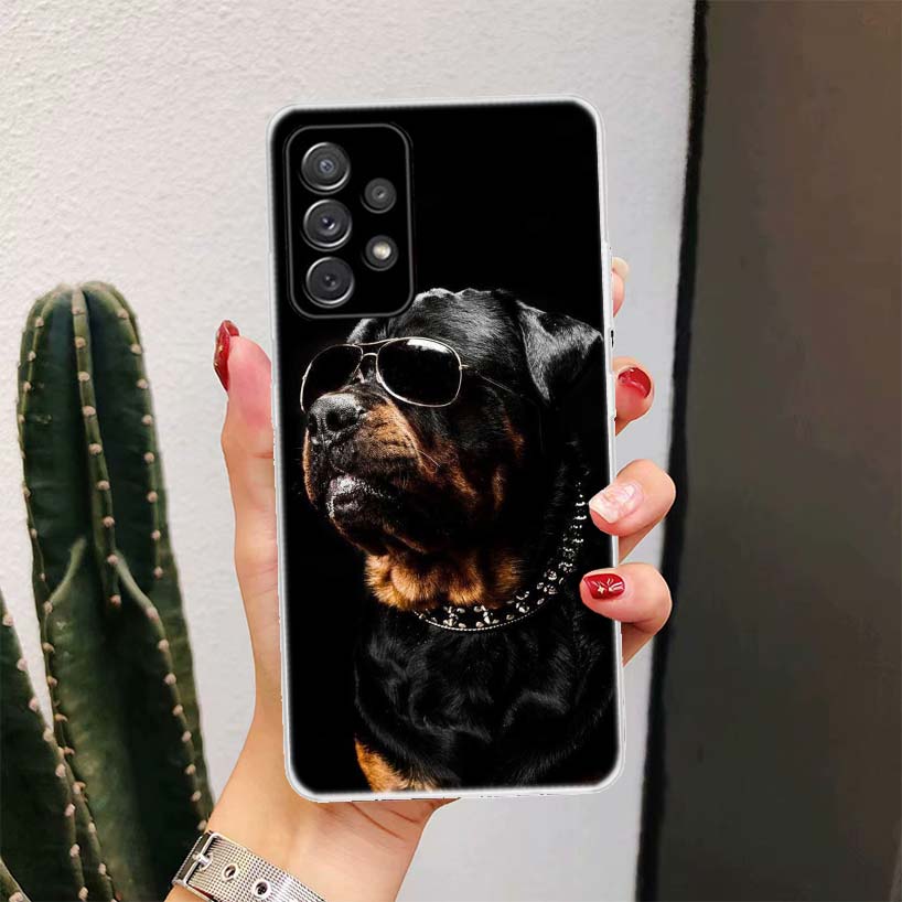 Rottweiler Dog For Samsung Galaxy A16 A15 A14 A13 A56 A55 A54 A53 Phone Case A36 A35 A34 A33 A26 A25 A24 A23 A05S A04S A03S A15
