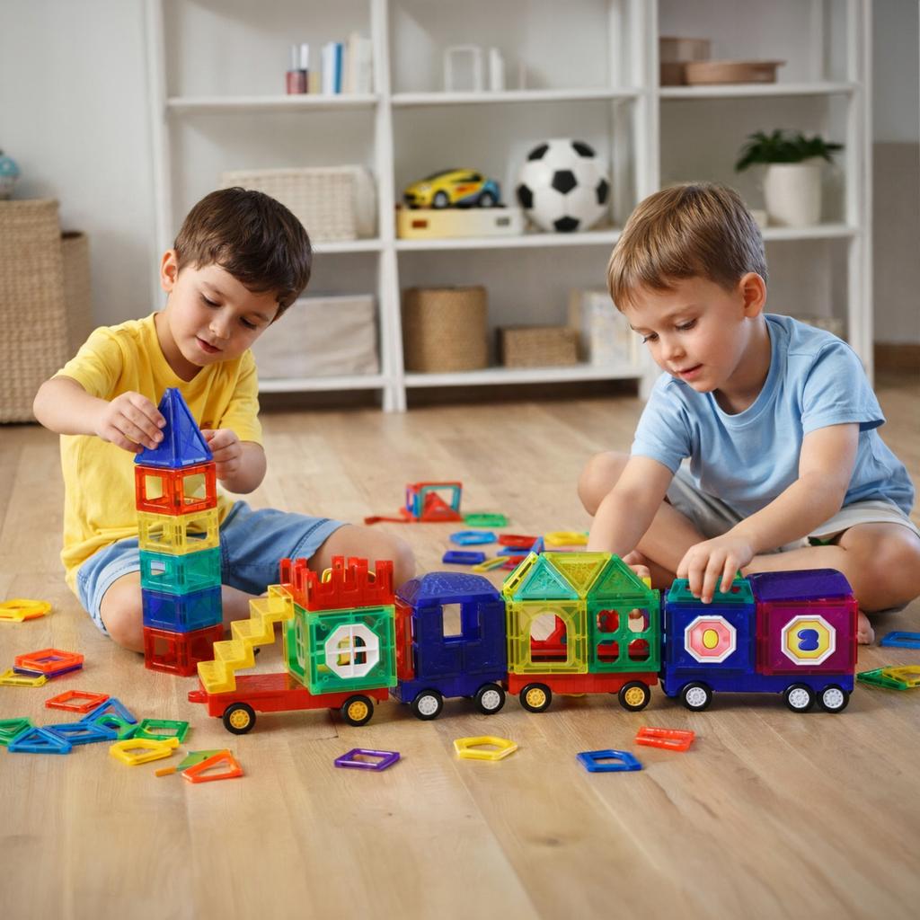 [PACK] Magnetic Blocks 72 pcs Car House U858