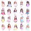 Niedliche 6,6 Zoll Bjd Prinzessinnenpuppen mit beweglichen Gelenken Mini Modell Spielzeug Kinder Geburtstagsgeschenk