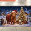 1Pcs Merry Christmas Festive Winter Scene Decoration Background Xmas Backdrop Decorations For Photo Studio Photo Booth Party