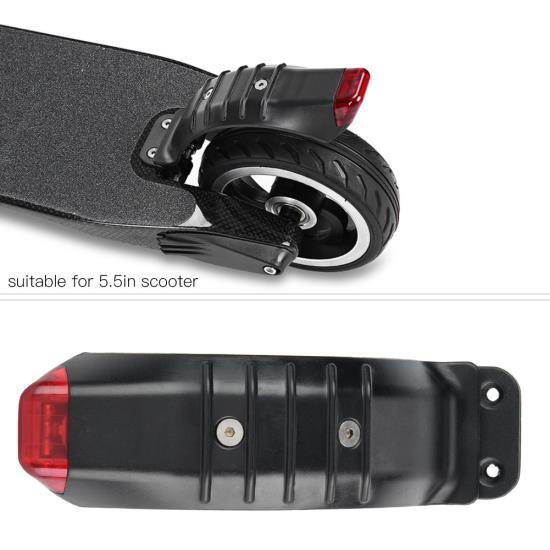 Rear Mudguard Back Fenders with Light Replacement Part for 5.5in Electric Scooter 