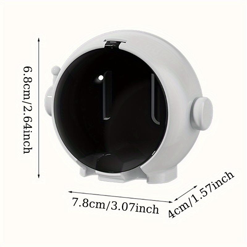 Wall-Mounted Toothbrush Holder with Dust Cover - No Drill, Upside Down Design for Electric & Manual Brushes, Space-Saving Bathroom Organizer