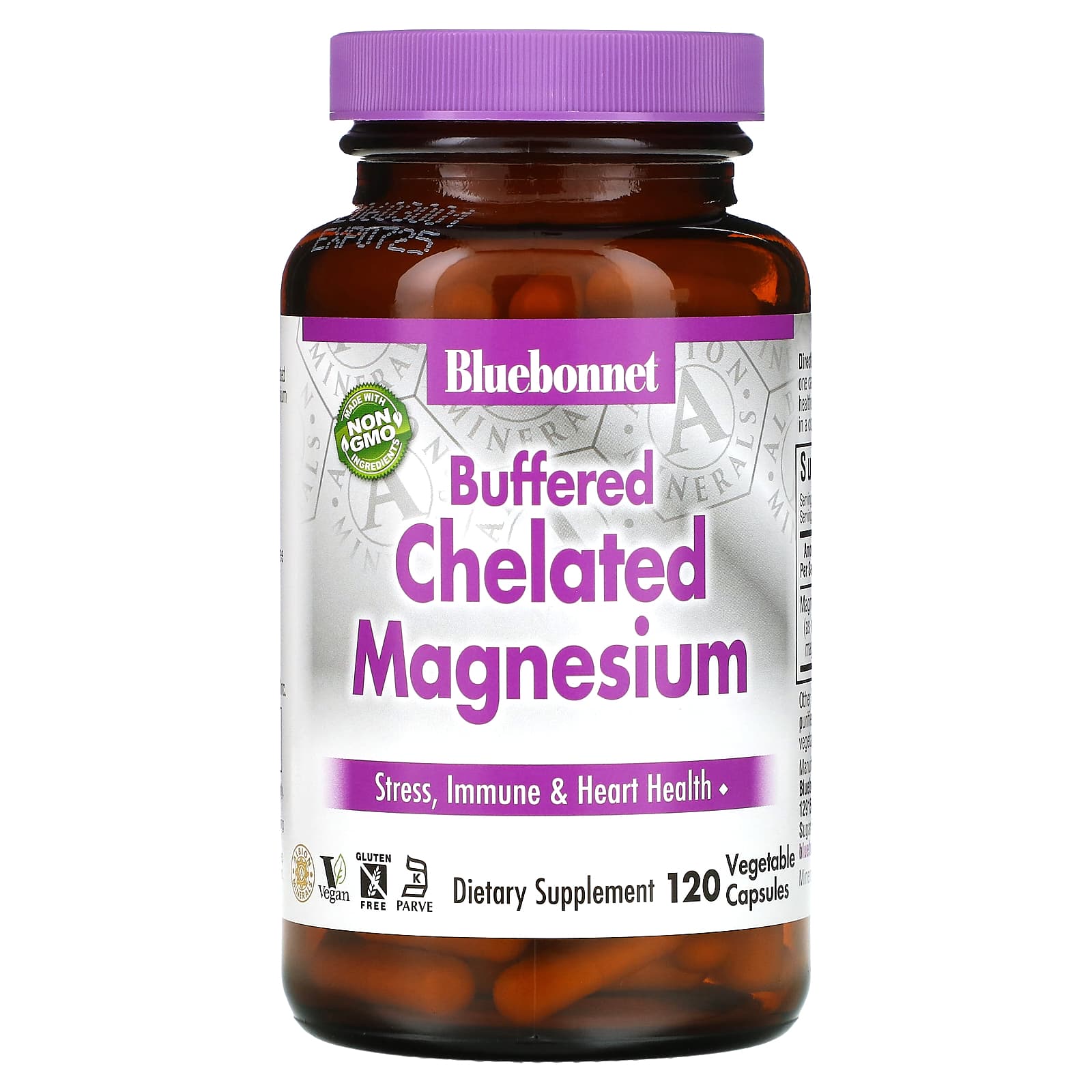 

Bluebonnet Nutrition, Buffered Chelated Magnesium, 120 Veggie Capsules