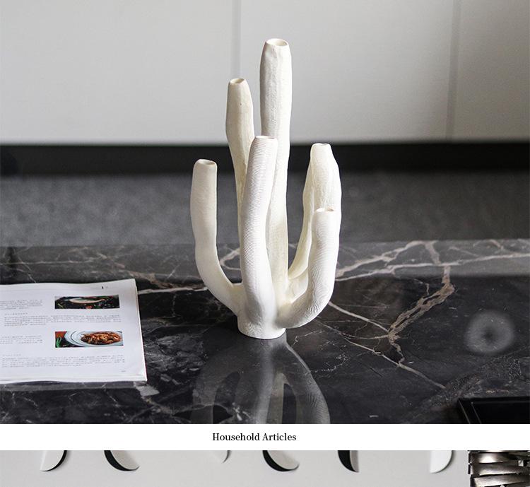 Creative Coral Tube Handicraft: Modern Marine Art for Home or Office Display