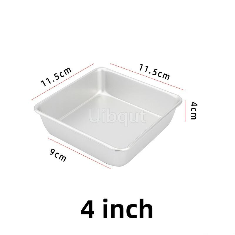 

4 6 8Inch Square Cake Tins 3 Layers Angel Food Cake Pan Aluminum Square Baking Pans Baking Mold pie mold bakery accessories