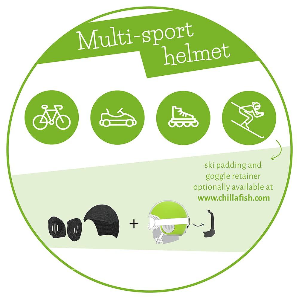 Chillafish Bobby Hardshell Size Cycling Sports Authentic Helmet, Small, Lime, Children's Helmet, CPHLS02LIM,