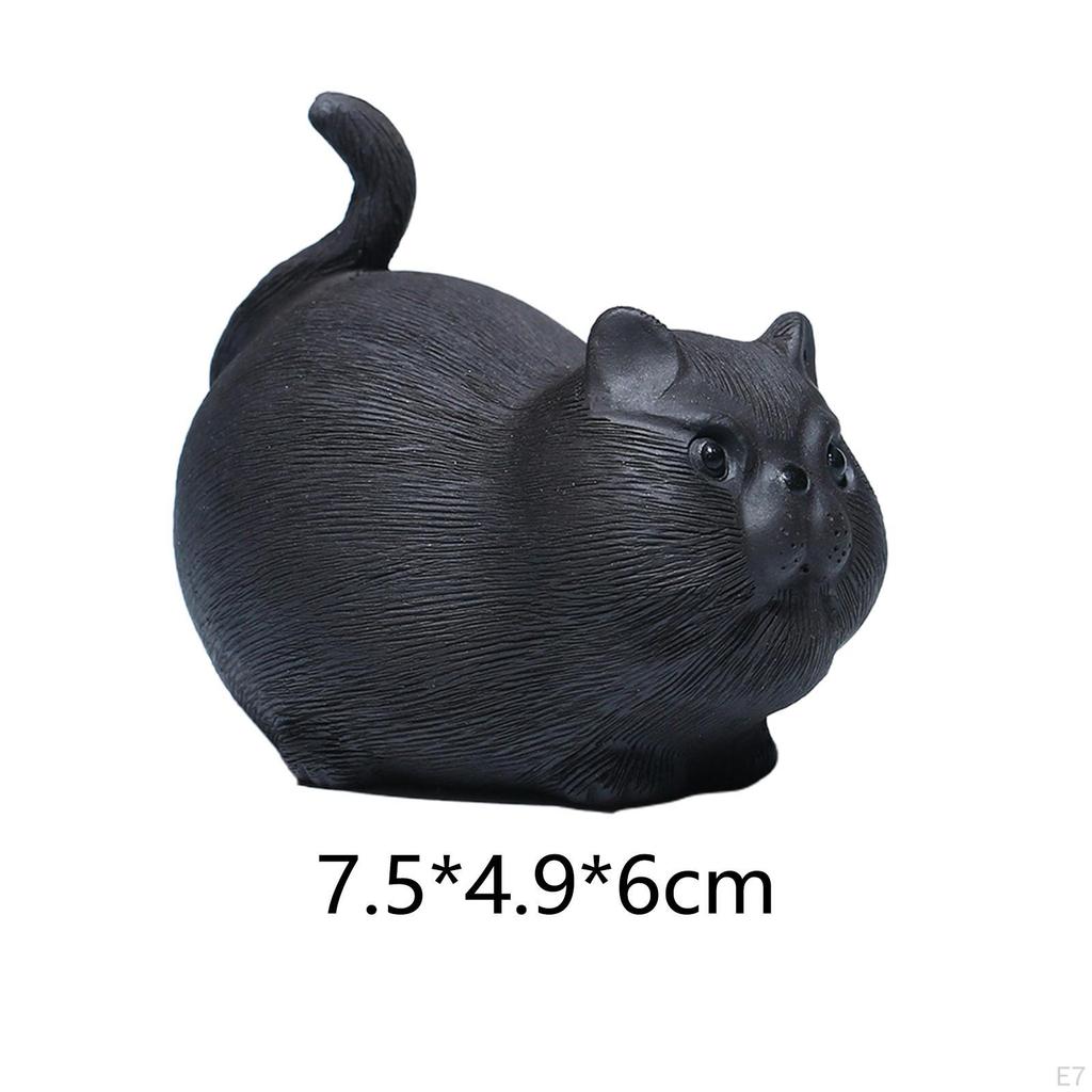 Adorable Cat Figurine Set for Tea Enthusiasts