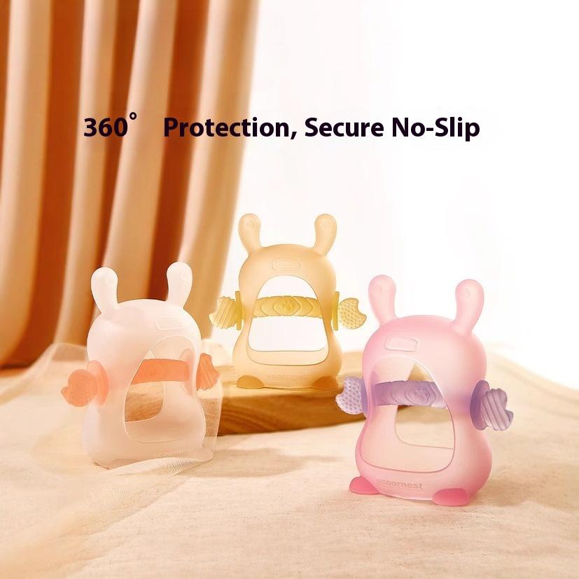 Baby Mushroom Toothpaste Baby Teeth Grinding Stick Biting Glue Food Grade Oral Period Silicone Toy Anti-Eating Hands