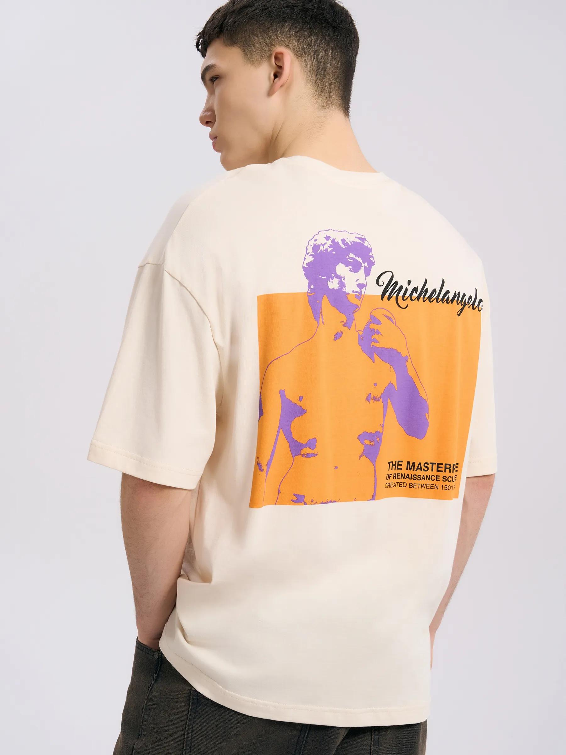 Grunge t-shirt with back print XL