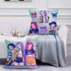 Pop-Cartoon Movie K-Pop Demon Hunters Pillow Case Anti-dustmite Pillowcase Invisible Zipper Silky Short Plush Sofa Cushion Cover