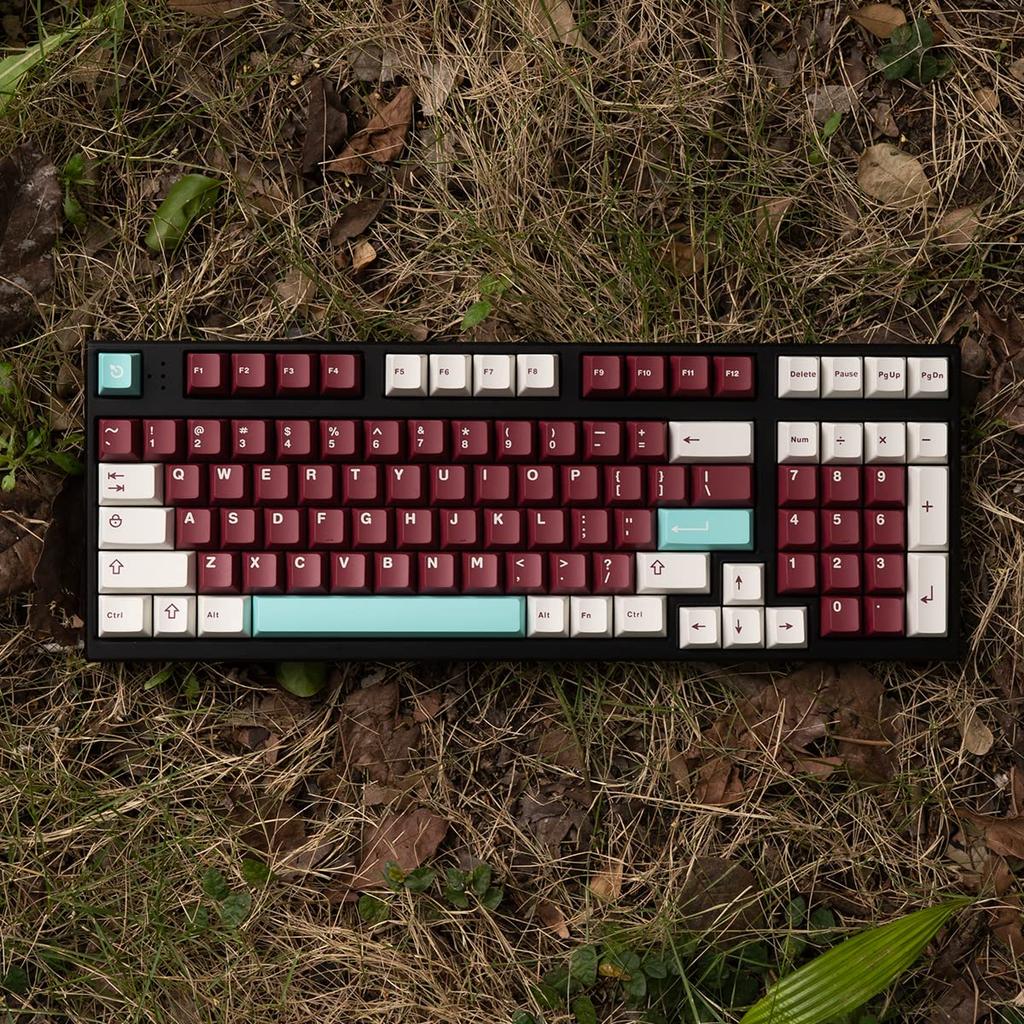 253-Key Doubleshot Cherry Profile Keycaps Custom Yuru Keycap Set for Cherry MX Mechanical Gaming Gear