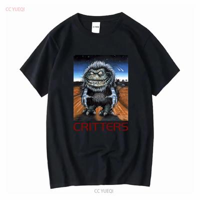 CRITTERS 1986 VINTAGE ORIGINÁLNÍ TRIČKO VIDEO PROMOTIONALNÍ PŘEDMĚT HOROROVÝ FILM Zboží s dlouhým nebo krátkým rukávem vintage Vyprané Roztažené