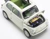 Kyosho Original Scale Fiat Nuova 500 with Accessories Finished Product KS08966WA 1/18 (Ivory)