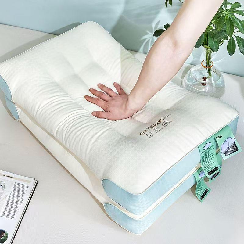 Memory Foam Alternative Pillow Neck Support Sleep Aid Adult Student Dorm Bedding Set With Cover