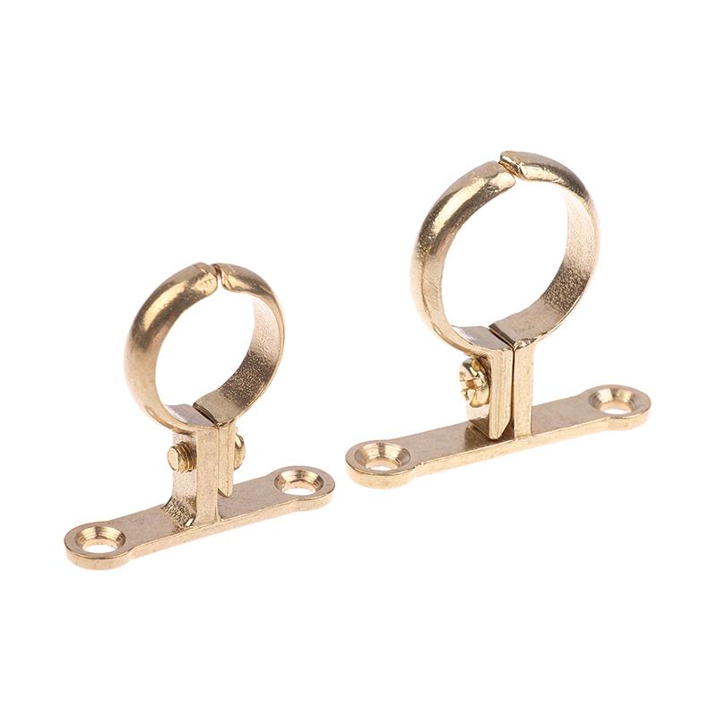 Passend für 15 22 28 35 42 54 mm Außendurchmesser Messingrohrschelle Wandmontierte Rohrunterstützung Halterung Schelle Unterstützung Feste Sanitärinstallation Wasser mit Basis