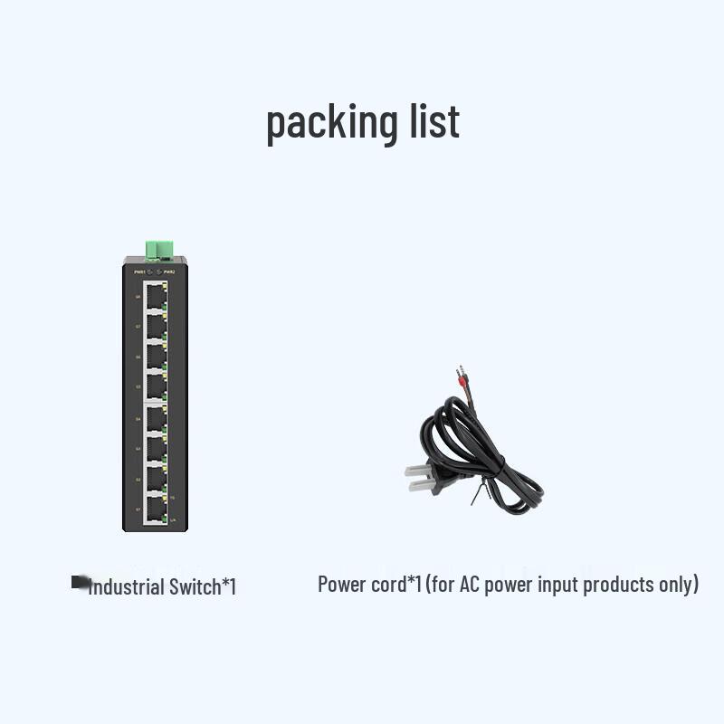 MoweStar Industrial 8-Port Gigabit Ethernet Switch (ES208G-8GT)
