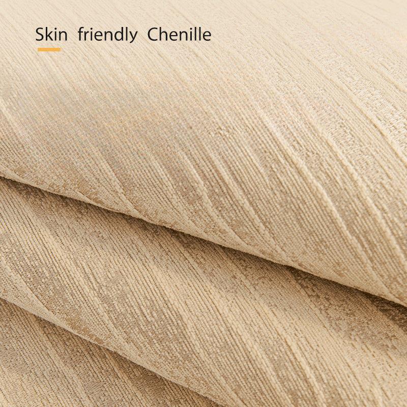 1 Stück Chenille Sofaüberwurf, Rutschfester Sofabezug, Nordischer Sofabezug mit goldenem Rand, Möbelschutz für Schlafzimmer, Büro, Wohnzimmer, Heimdekor