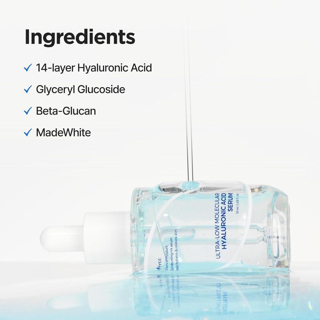 ISNTREE Ultra Low Molecular Hyaluronic Acid Serum Deep Hydration Moisture Recharge 50ml